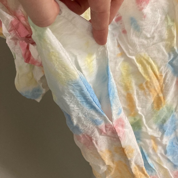 Young, Broke & Fabulous - 🌈Tie Dye Flutter Maxi Dress W Pockets! - Picture 7 of 7